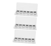 HAPINARY Empty Eyeshadow Palette Set 3pcs Acrylic Makeup Organizer with 6 Compartments and Aluminum Pans for DIY Pigment Storage, Portable Refillable Case for Travel and Professional Use