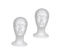 HAPINARY Ergonomic Foam Mannequin Head Wig Display Model Easy to Move for Artists