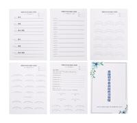 HAPINARY Eyelash Extension Training Kit Lash Practice Lash Extension Mapping Chart for Beginners