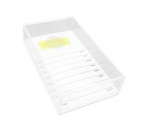 HAPINARY Eyelash Storage Case with Transparent Design Portable Grafting Lash Organizer for Easy Access and Management of Eyelash Extensions for Travel and Cosmetic Supplies