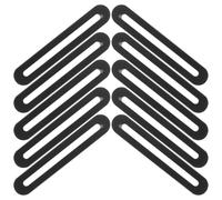 HAPINARY Flat Mending Plate Adjustable Stainless Steel Slotted Bracket for Wood Jointing and Reinforcement 10 Pieces 3.54 X 0.75 X 0.12 Inch