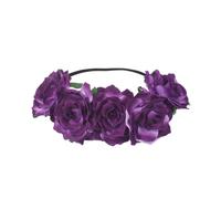 HAPINARY Floral Rose Wreath Headband for Women Elegant Hair Accessory for Weddings Parties and Photography Beautiful Hair Ornament Realistic Design