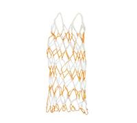 HAPINARY Foldable Sports Ball Mesh Bag with Super Large Capacity, Abrasion Resistant Polypropylene Basketball Carrying Net for Outdoor Events and Family Use