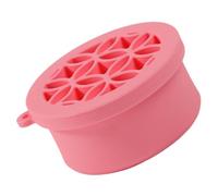 HAPINARY Folding Makeup Brush Cleaning Cup Pink Silicone Makeup Brush Cleaner Bowl Washing Tool for Easy Storage and Quick Drying