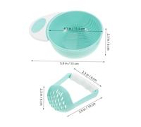 HAPINARY Food Masher Set with Dual Grinding Bowls and Tight Sealing Lid Manual Food Grinder for Fruits Vegetables Meat Easy to Clean Tool for Weaning and Meal Prep