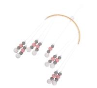 HAPINARY Fur Ball Wind Chime Decoration for Crib Mobile Boys and Girls Felt Balls Hanging Toy for Nursery Decor Scandinavian Style Crib Adorn