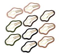 HAPINARY Girls Hair Clips 10pcs Cloud Shape Snap Hairpins Hair Accessories for Women Decorative