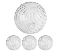 HAPINARY Glass Globe Lamp Shade Replacement Ribbed Patterned Glass 4pcs for Table Lamps with High Transparency and Lasting Performance for Home Lighting