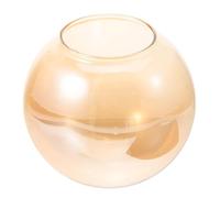 HAPINARY Glass Globe Lamp Shade Replacement with Amber Tinted Large-Diameter Sphere and Heat-Resistant Glass, Spherical Lampshade Cover for Pendant Light in Hallway or Study