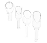 HAPINARY Glass Weighing Funnels 4pcs Miniature Lab Funnel Weigh Boat Dish for Precise Experiments Use Laboratory Equipment