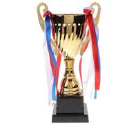 HAPINARY Golden Metal Trophy Award for Soccer and Sports Maximum Stability and Lasting Durability, for Annual Championship Trophy Events and School Tournaments