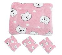 HAPINARY Guinea Pig Blanket Set 4pcs Soft Warm Sleeping Mats for Small Animals Head s Size Reusable Cage Blankets for Pet Bedding
