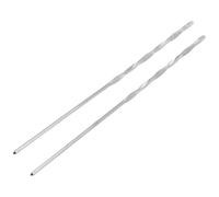 HAPINARY Hair Chopstick Making Kit Accessories Copper 2pcs Retro Chinese Style Ancient Hair Sticks Silver Colour for DIY Handmade Crafts