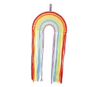 HAPINARY Hair Clip Holder Wall Hanging Rainbow Hair Bow Decor Bow Organizer for Girls Woven Tapestry Home Accessory
