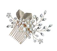 HAPINARY Hair Elegant Holds Zinc, Pearls Alloy at Tightly with Material Comb Rhinestones Simulation Pulling Wedding and Brides and Mothers Engagements and Parties