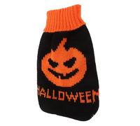 HAPINARY Halloween Pumpkin Dog Sweater Pet Warm Knit Sweater for Winter Cozy Thick Halloween Outfit for Puppies and Cats Adorable Soft Pet Clothes for Cold Weather