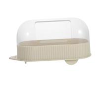 HAPINARY Hamster Sand Bath Container Lid Portable Small Pet Bathroom Yellow No Dust Easy Clean Sand Bath for Hamsters Mice and Other Small Pets
