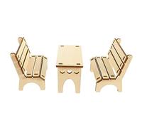 HAPINARY Hamster Toys Diy Wood Table Bench Assemble Toy for Hamster Rat Small Animal Cage Accessories Boredom Breaker