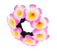 HAPINARY Hawaiian Foam Plumeria Hair Ties Comfortable Floral Accessories for Weddings Parties and Vacations Reusable Decor for Women Unique Luau Style Hairpieces