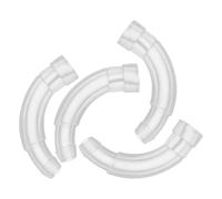 HAPINARY Hearing Aid Tube Coupler 4Pcs Set, Earmold Earhook Replacement Parts Designed for Hearing Aid Accessories and Easy Installation