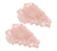 HAPINARY Heart Shape Rose Quartz Eye Mask Pair Small Quartz Eye Cooling Mask for and Massage Portable Sleeping Blinder for Travel and Salon Use