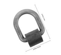 HAPINARY Heavy Duty D Rings Tie Down Anchors with Welding Clips for Trailers Trucks Secure Weldable Lashing Points Forged Steel Breaking Strength