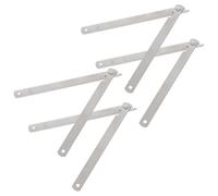 HAPINARY Heavy Duty Stainless Steel Folding Lid Support Connector with Rotatable Cabinet Door Support Hinge for Drop Front Desks and Folding Tables, Robust Lift Bracket for Sturdy