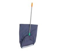 HAPINARY Heavy Duty Upright Dust Pan with Handle Dark Grey Dustpan-Type Garden Bag for Yard Waste Collection Long Handled Dustpan for Grass Clippings and Leaves