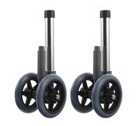 HAPINARY Heavy Duty Walker Wheels 1 Pair 11.4x4.7in Silent Universal Caster Replacement for Folding and Standard Walkers Mobility Aid Accessories for Seniors