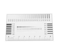 HAPINARY High Precision Flaw Detection Film Ruler for Defects Measuring with Plastic Material, Portable and Convenient Design, for Factories and Laboratories Use