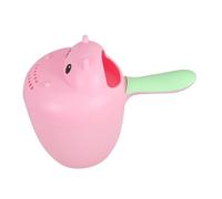 HAPINARY Hippo Shaped Baby Bath Rinse Cup and Shampoo Rinse Cup for Newborns, Large Pink Plastic Bath Water Ladle Handle for Hair Washing and Eye Protection During Bathing