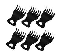 HAPINARY Home Salon Hair Styling Tool 6pcs Men's Retro Wide Tooth Comb Barber Grooming Set