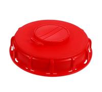 HAPINARY Ibc Tote Lid Cover with Vent Cap 1000l Capacity, Red Abs Plastic Sturdy Water Tank Lid for Industrial and Commercial Use, Reliable Gas Exchange and Secure Seal