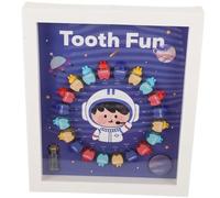 HAPINARY Infant Tooth Box First Tooth Storage Case Durable Keepsake Organizer Elegant for Baby's Nursery Decor