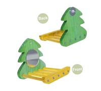 HAPINARY Interactive Parrot Play Stand with Mirror and Perch for Birds Platform for Cockatiel Conure Lovebirds Easy Installation Bird Cage Accessory to Stimulate and Entertain