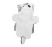 HAPINARY Interactive Wolf Hand Puppet for Cute Plush Animal Storytelling Puppet for Imaginative Play Role-playing and Communication Gray Soft Hand