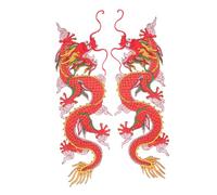 HAPINARY Iron on Cloth Patches and Easy to Use Decorative 2pcs Dragon Shaped Elegant Small Sewing Appliques for Clothing and T-Shirts for DIY Embellishment