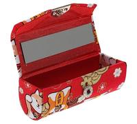 HAPINARY Japanese Style Mini Lipstick Holder Portable Lip Balm Organizer Mirror Decorative Lipstick Case for Women for Travel and Purse