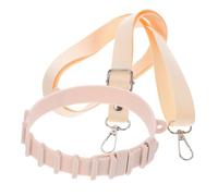 HAPINARY Khaki Silicone Water Bottle Holder Strap with Polyester and Iron Adjustable Carrier for Easy Carrying, Versatile Design for Outdoor and On-the-go Activities
