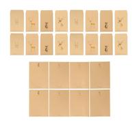 HAPINARY Kraft Paper Letter Pad Set 40pcs Letter Papers and Envelopes in Khaki Colour Featuring Smooth and Clean Writing with Delightful Fawn Pattern to Friends Or Sending Assorted Style