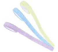 HAPINARY Lace Tape Self-Adhesive Decorative Trim for Crafting and Holiday DIY, Easy to Paste and Remove, 3 Rolls Suitable for Clean Surfaces