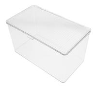 HAPINARY Large Capacity Acrylic Badge Display Stand Portable Storage Box Organizer for Memorabilia and Anime Items Stylish Minimalist Design for Home and Office