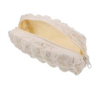 HAPINARY Large Capacity Soft Makeup Bag for and Students Stylish Solid Color Cosmetic Pouch Multifunctional Pencil Case for Travel Work and Study