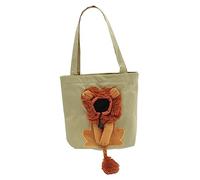 HAPINARY Large Cat Carrier Bag Lion Shape Pet Canvas Shoulder Bag Travel Carrier for Cats Dog