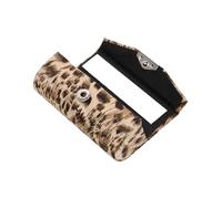 HAPINARY Leopard Pattern Mini Lipstick Travel Case Silk Lipstick Holder Case Mirror for Purse for Makeup The Go Leopard Print Gifts for Girls and Ladies