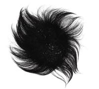 HAPINARY Lifelike Male Overhead Replacement Block True Hair Invisible Seamless Bald Patch Durable Natural Black Hair Wig Piece for Men Comfortable Anti-wind Clip Design