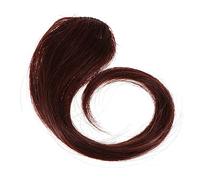 HAPINARY Light Brown Fluffy Bang Wig for Women Lifelike Fake Bangs with Comb Dress Up Synthetic Hair Extension for Face Framing Style