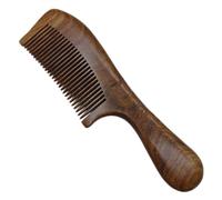 HAPINARY Lightweight Bamboo Wide Tooth Comb round Handle, Smooth Wooden Hair Comb for Women at Home or Travel, Featuring U Slots Design for Gentle Hair Care
