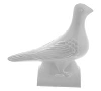 HAPINARY Lightweight Faux Pigeon Figurine for Roof Decoration Easy to Install Small Plastic Bird Statue with Classical Chinese Charm Weatherproof Miniature Dove Ornament for Home Rooftops