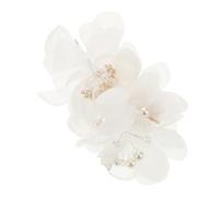 HAPINARY Lightweight Handmade Tulle Bridal Headpiece Floral Hair Clip Wedding Veil Accessory Elegant Updo Hair Accessories for Brides Romantic Wedding Keepsake